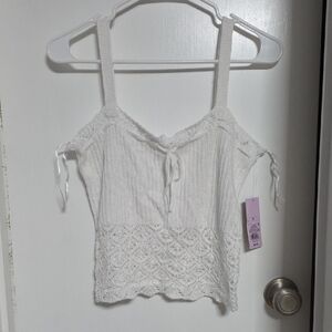 Wild Fable White Knit Camisole
